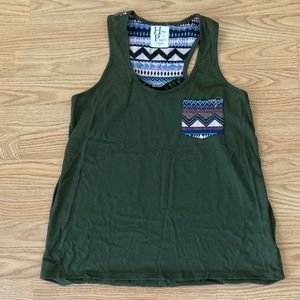 girls tribal print tank top